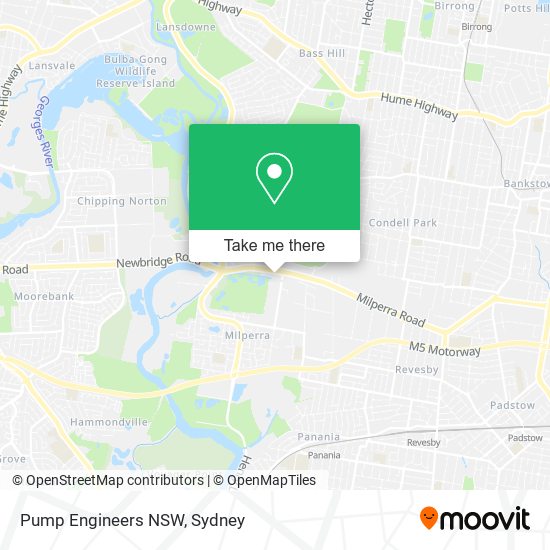 Pump Engineers NSW map