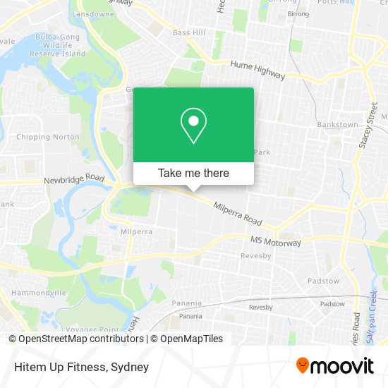 Hitem Up Fitness map