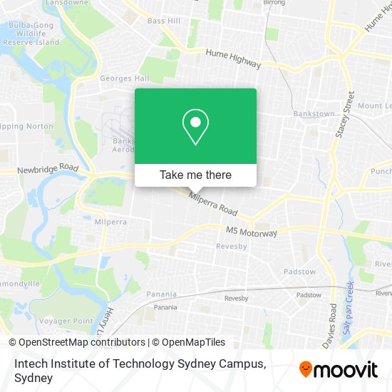 Intech Institute of Technology Sydney Campus map