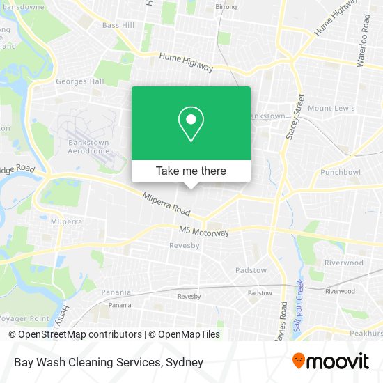 Bay Wash Cleaning Services map