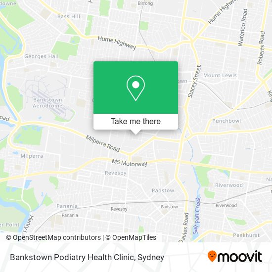 Bankstown Podiatry Health Clinic map