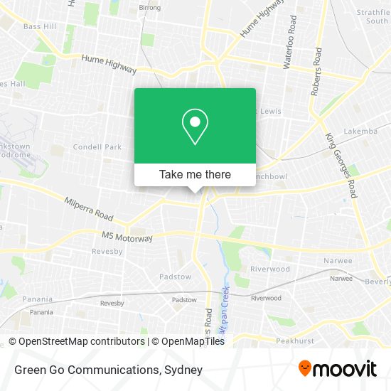 Green Go Communications map