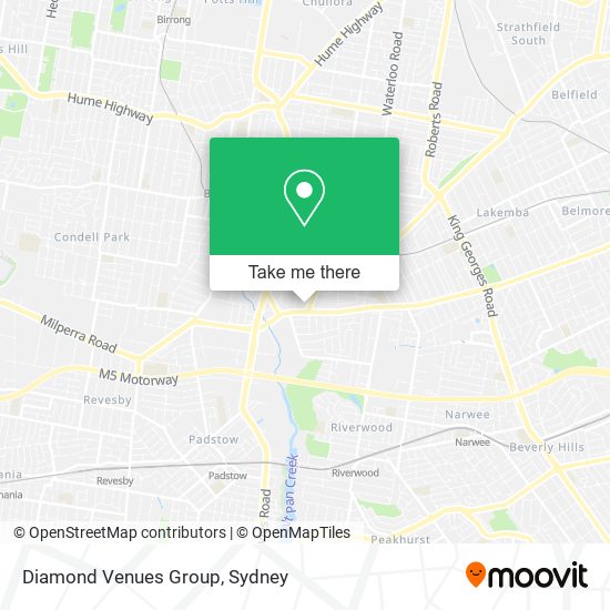 Diamond Venues Group map