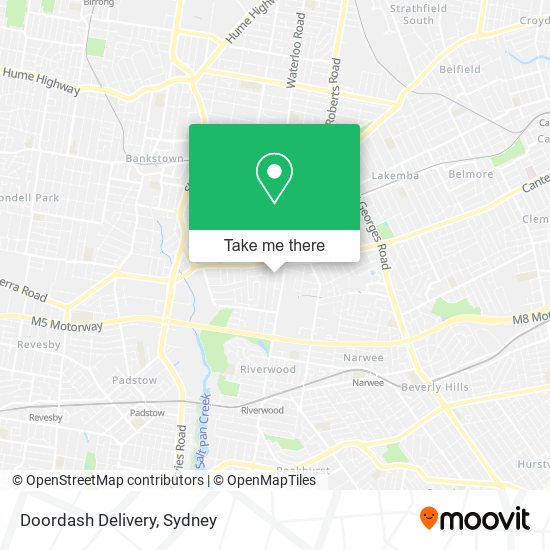 Mapa Doordash Delivery