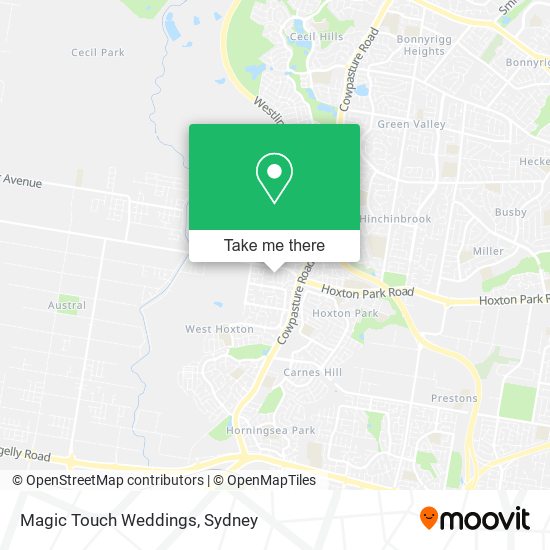 Magic Touch Weddings map