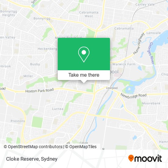 Cloke Reserve map