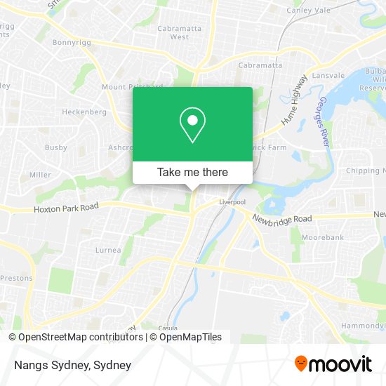 Nangs Sydney map