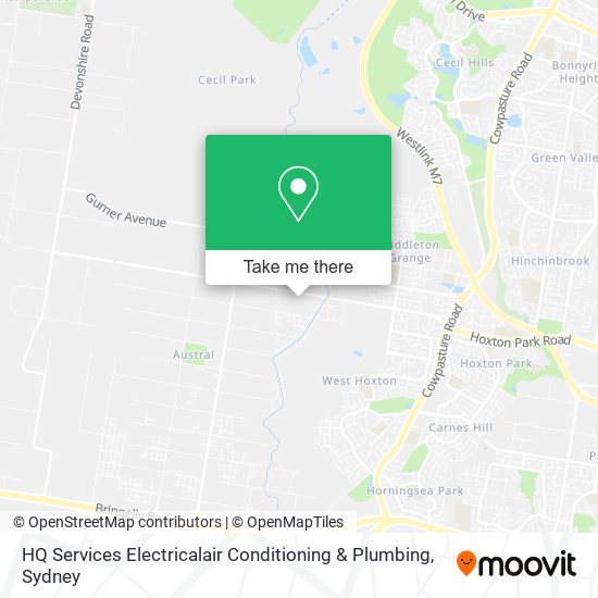 HQ Services Electricalair Conditioning & Plumbing map