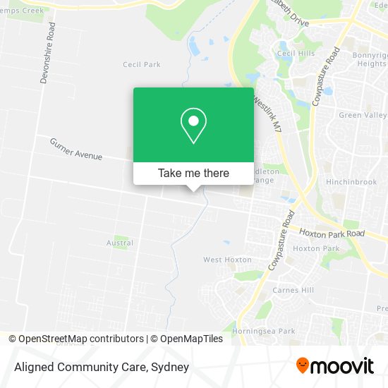 Aligned Community Care map