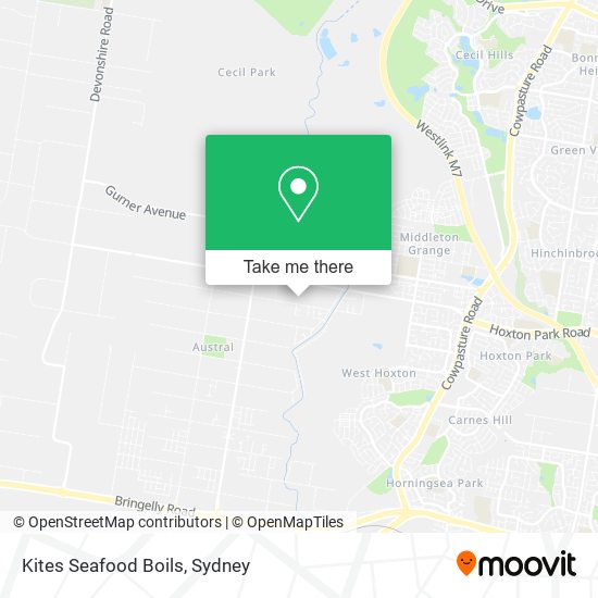 Kites Seafood Boils map