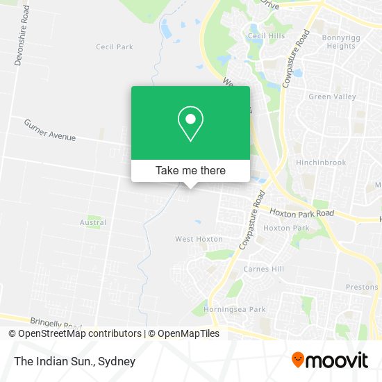 The Indian Sun. map