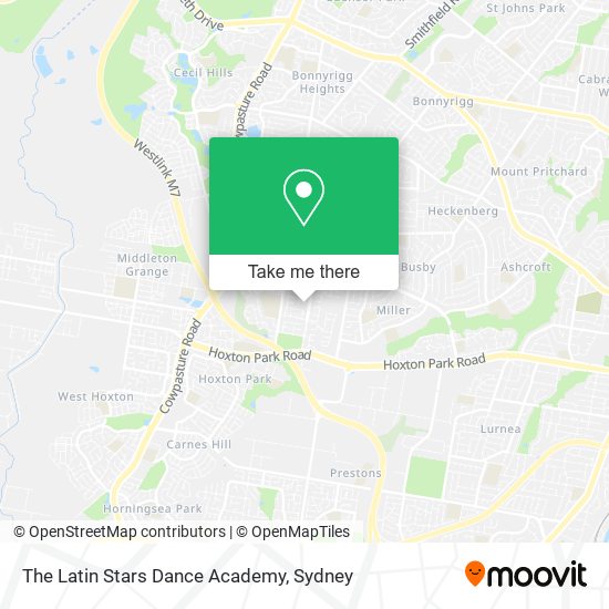 The Latin Stars Dance Academy map