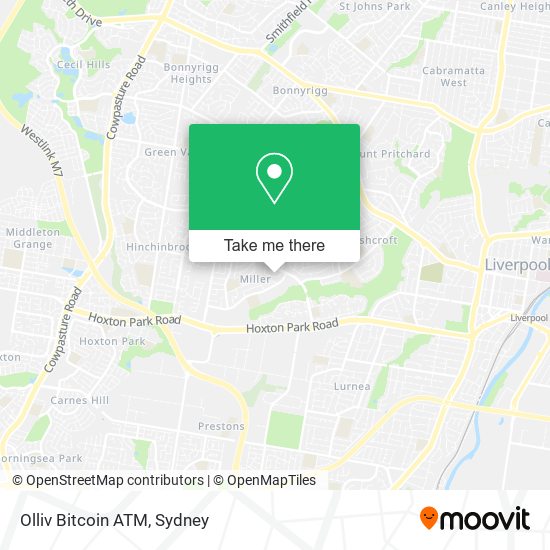 Mapa Olliv Bitcoin ATM