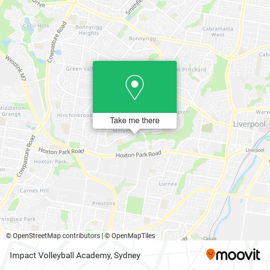 Impact Volleyball Academy map