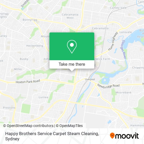 Happy Brothers Service Carpet Steam Cleaning map