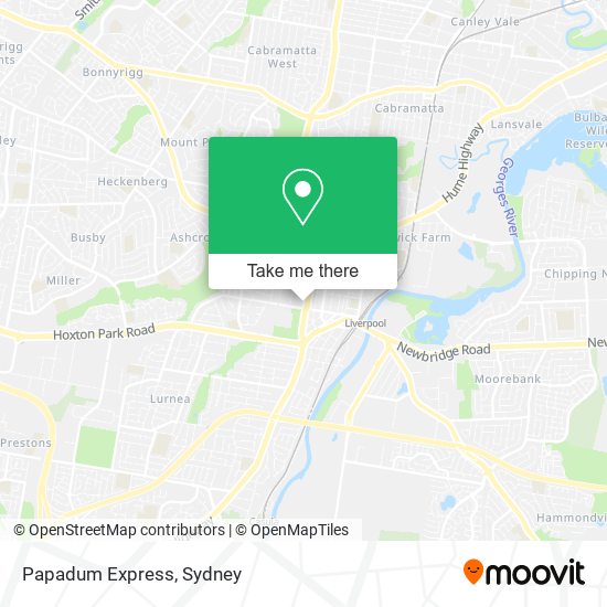 Papadum Express map