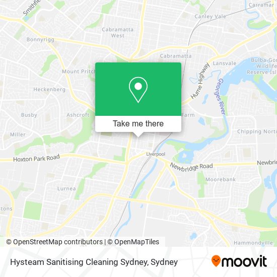 Hysteam Sanitising Cleaning Sydney map