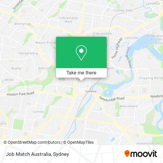 Job Match Australia map