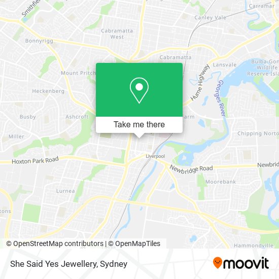 She Said Yes Jewellery map