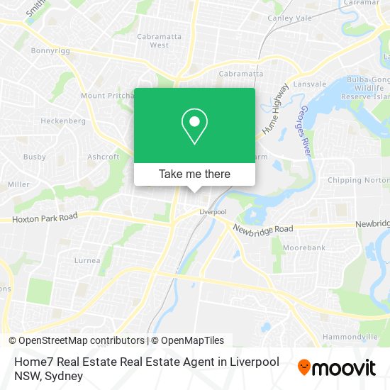 Home7 Real Estate Real Estate Agent in Liverpool NSW map