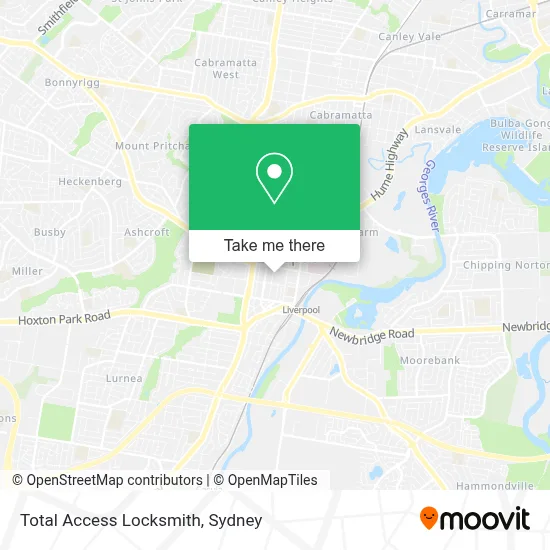 Total Access Locksmith map