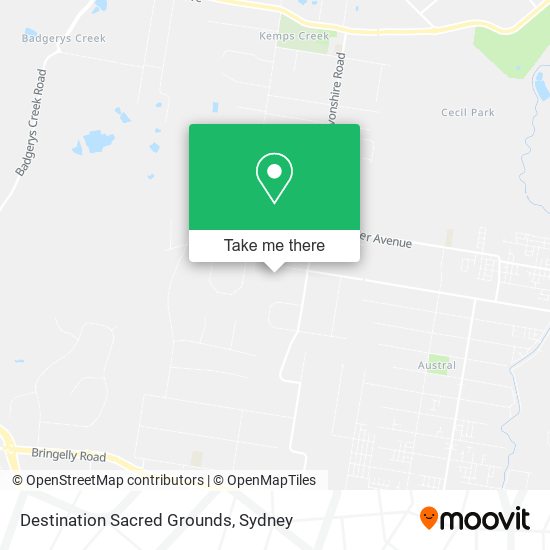 Destination Sacred Grounds map