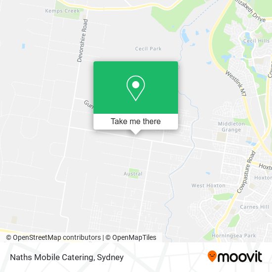 Naths Mobile Catering map