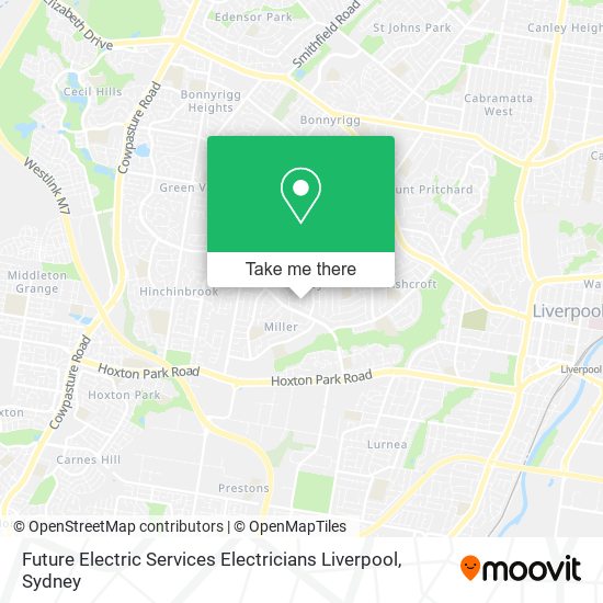 Future Electric Services Electricians Liverpool map