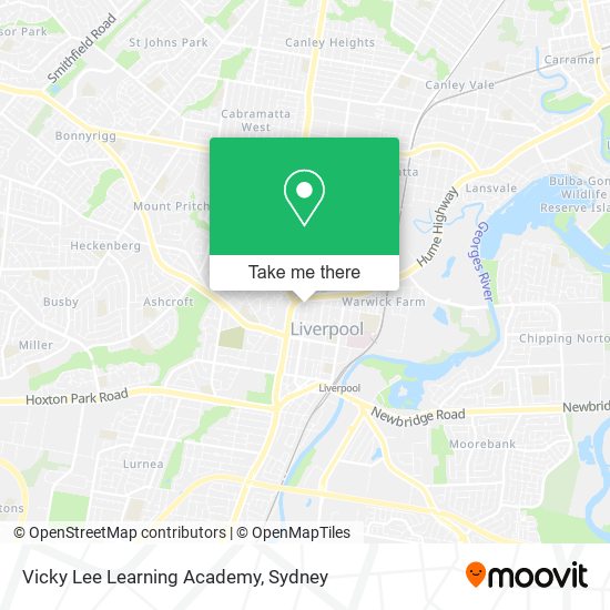 Mapa Vicky Lee Learning Academy