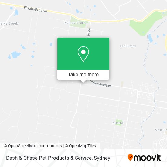 Dash & Chase Pet Products & Service map