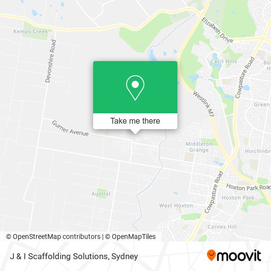 J & I Scaffolding Solutions map
