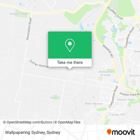 Wallpapering Sydney map
