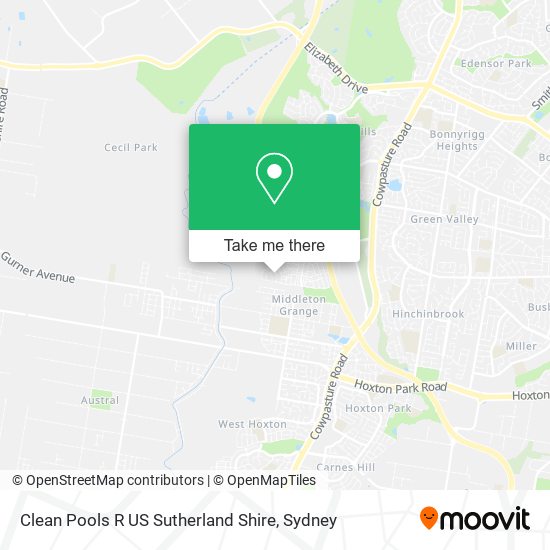 Clean Pools R US Sutherland Shire map