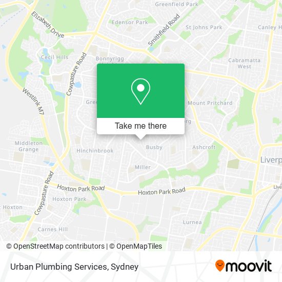 Urban Plumbing Services map