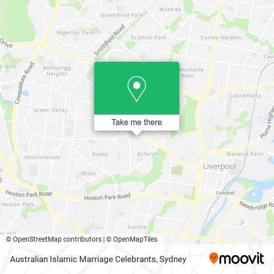 Australian Islamic Marriage Celebrants map