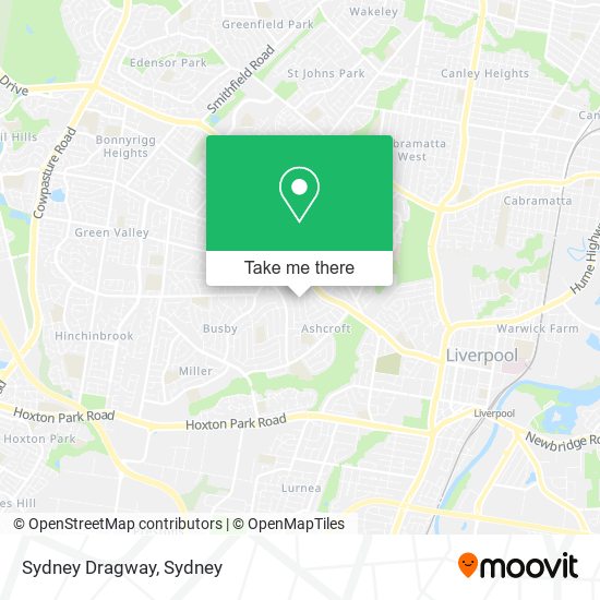 Mapa Sydney Dragway
