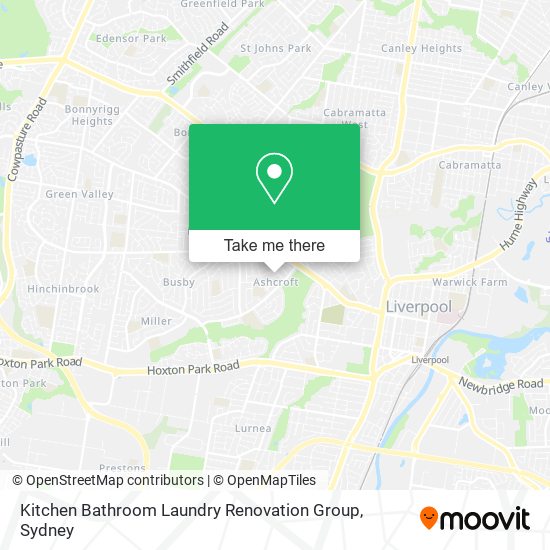 Kitchen Bathroom Laundry Renovation Group map