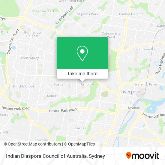 Indian Diaspora Council of Australia map