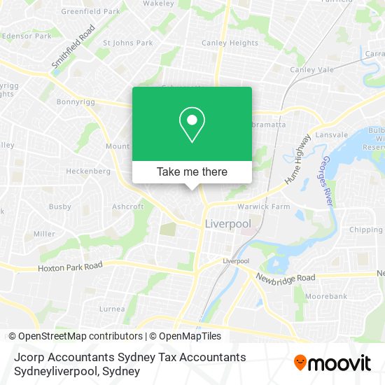 Jcorp Accountants Sydney Tax Accountants Sydneyliverpool map
