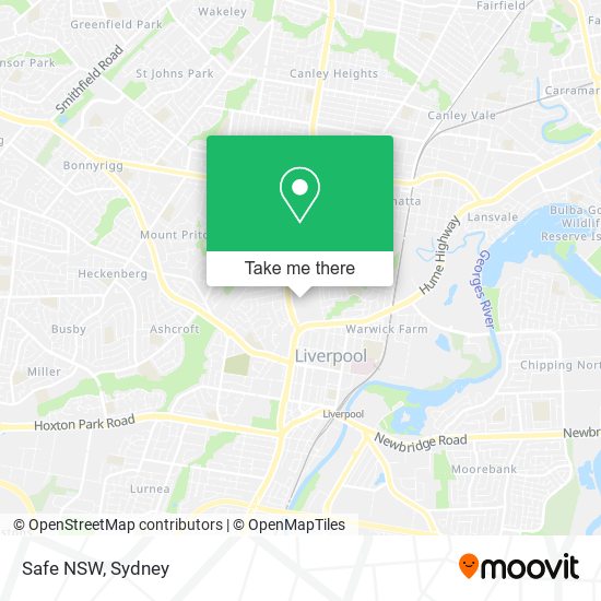 Safe NSW map