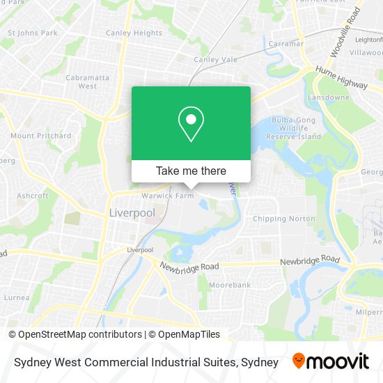 Sydney West Commercial Industrial Suites map