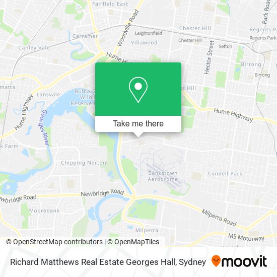 Richard Matthews Real Estate Georges Hall map