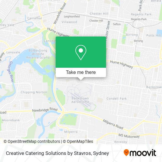 Creative Catering Solutions by Stavros map