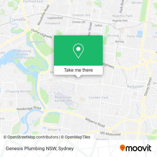 Mapa Genesis Plumbing NSW