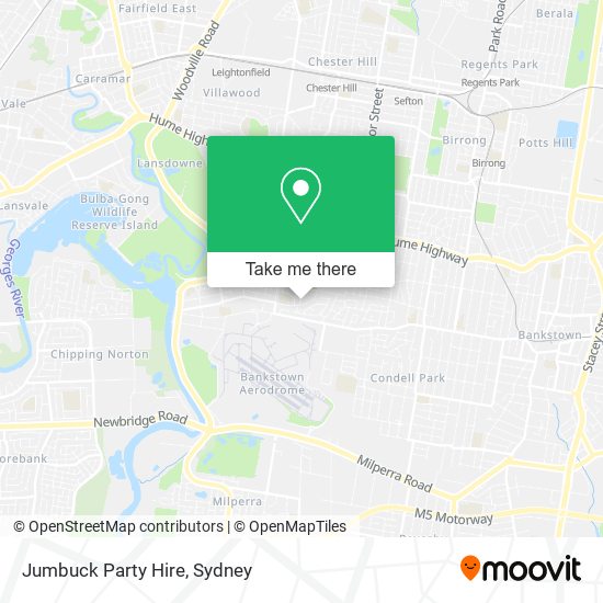 Jumbuck Party Hire map