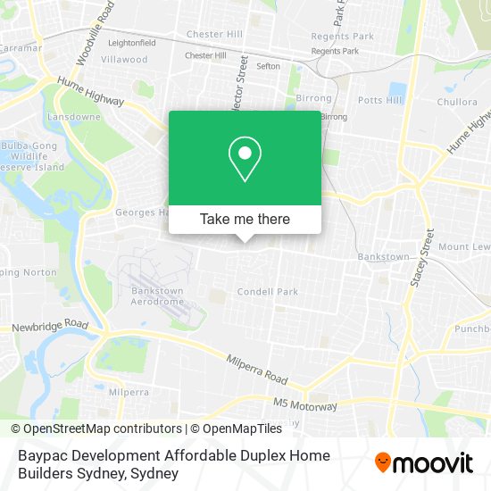 Baypac Development Affordable Duplex Home Builders Sydney map