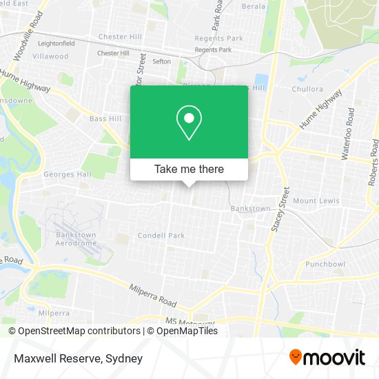 Maxwell Reserve map