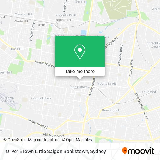 Mapa Oliver Brown Little Saigon Bankstown