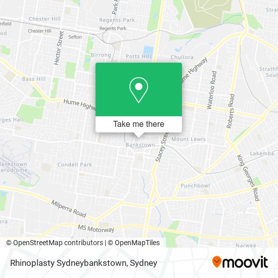 Rhinoplasty Sydneybankstown map