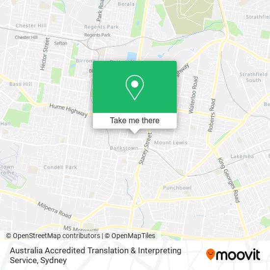 Australia Accredited Translation & Interpreting Service map